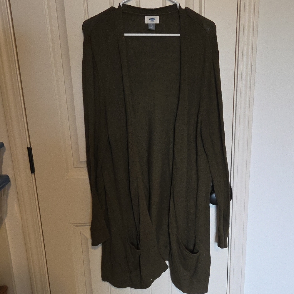 Old Navy Olive Cardigan Sweater
